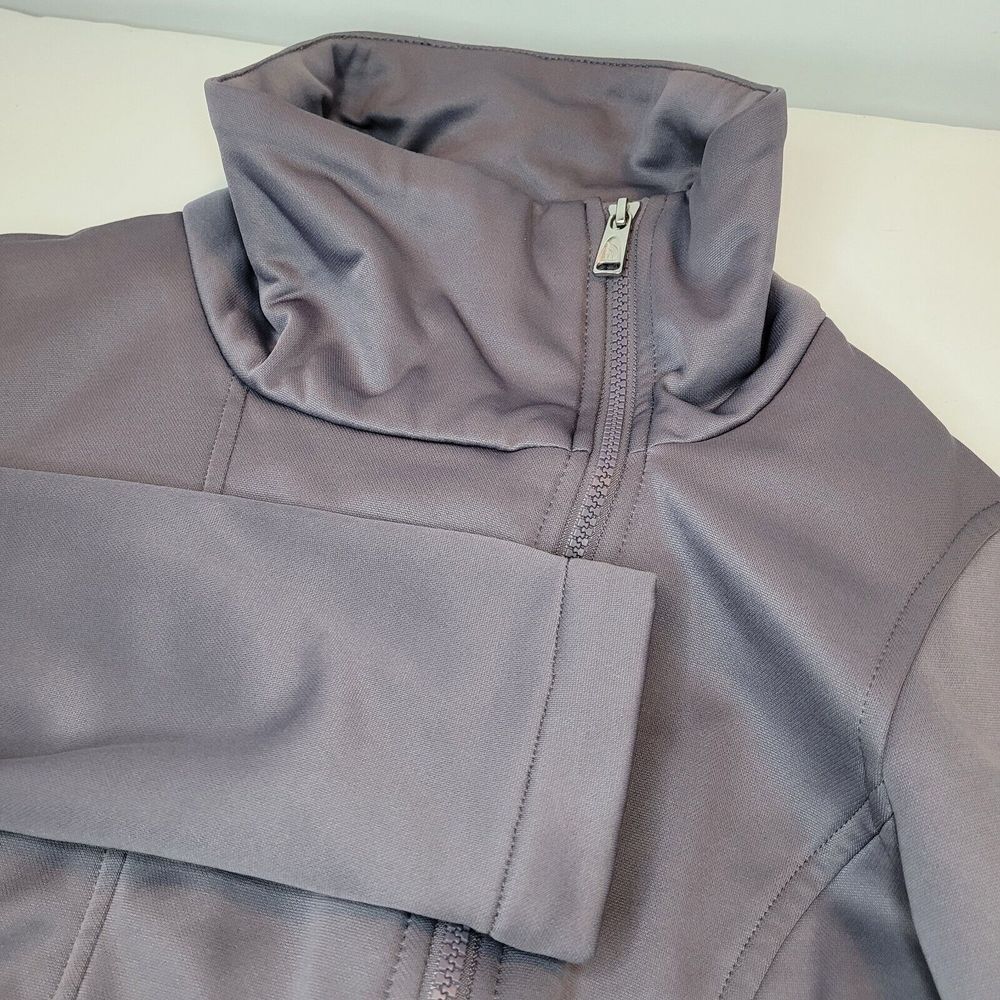 The North Face Agave Jacket Womens Medium Purple Gray Full Zip Fleece CFW5